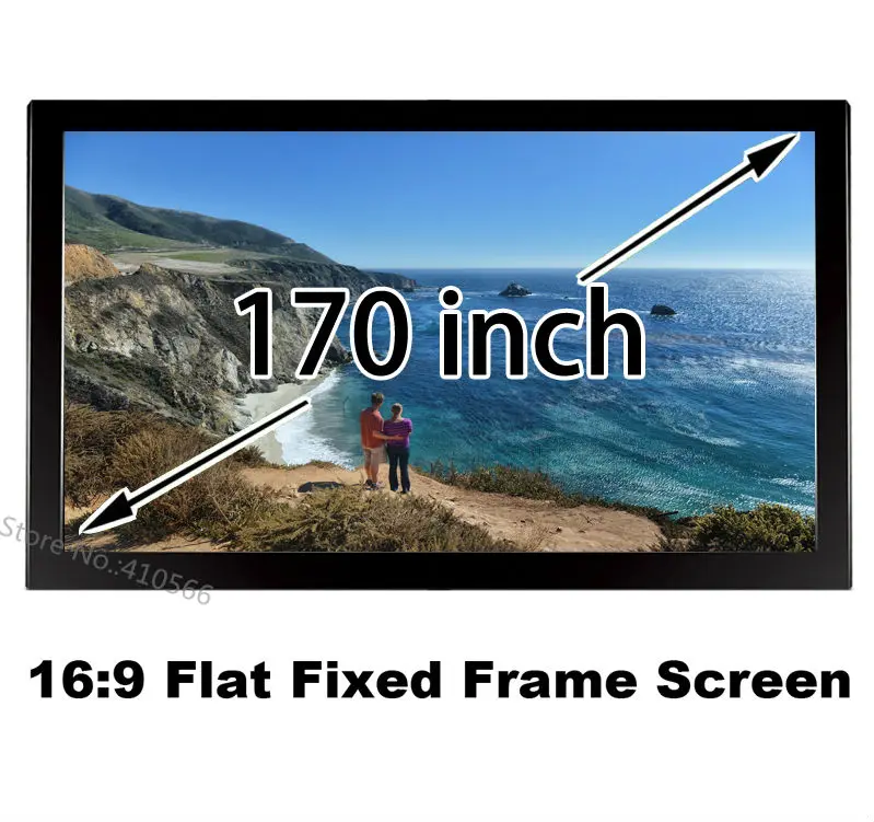 Wholesale Low Price HD Projection Screen 170inch 16x9 Format DIY Fixed