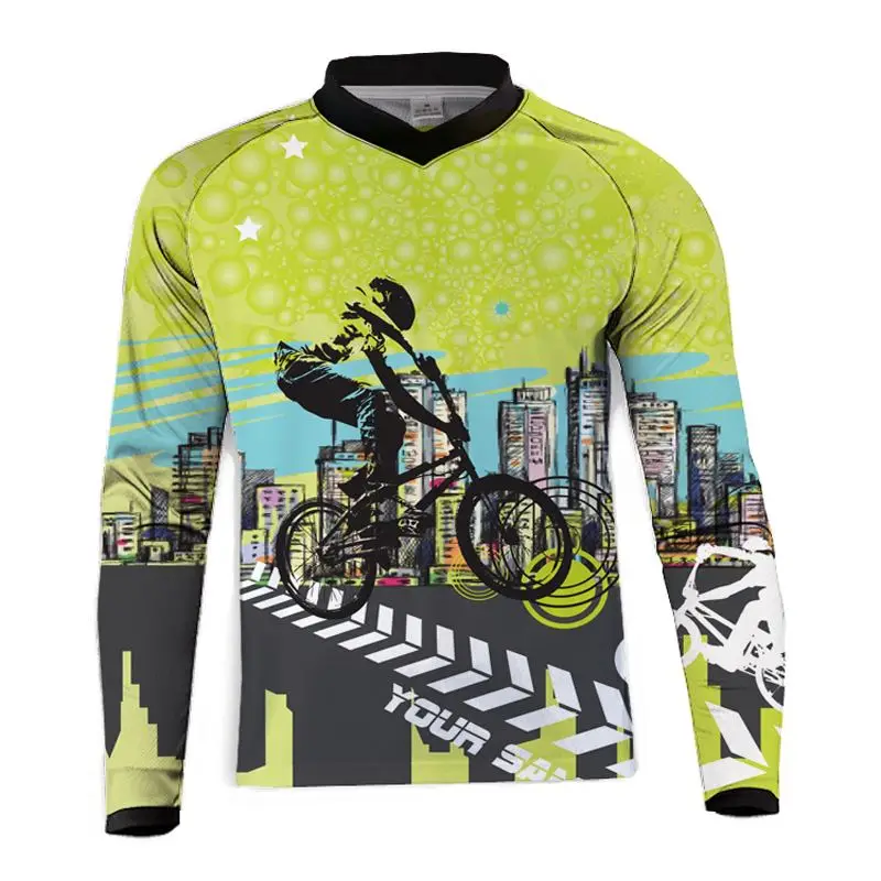 Мужская длинная футболка для мотокросса Jeseys Moto GP велосипедная BMX DH MTB новинка 2019 |