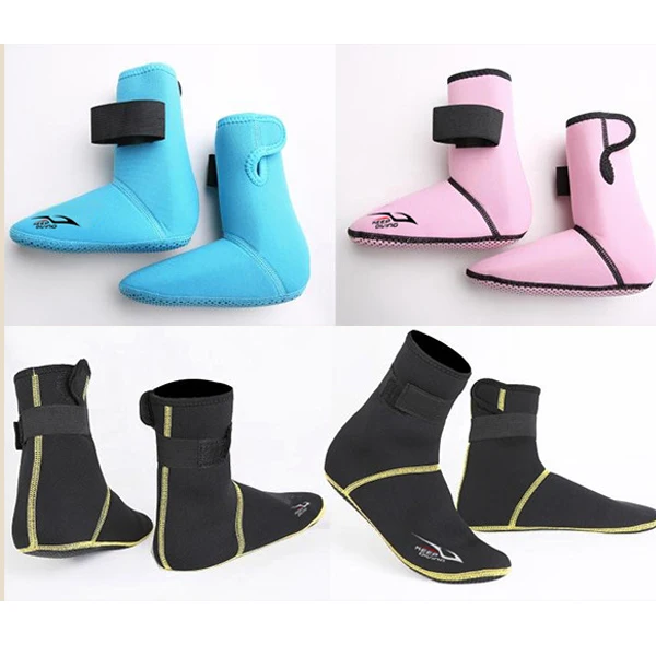 

1pair Swimming Surfing Socks Thicken Breathable Hi Top Neoprene Boots for Water Sports JT-Drop Ship