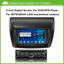 Android Car DVD Video Player for Mitsubishi L200 low Version Car GPS Multi-touch Capacitive screen,1024*600 high resolution.