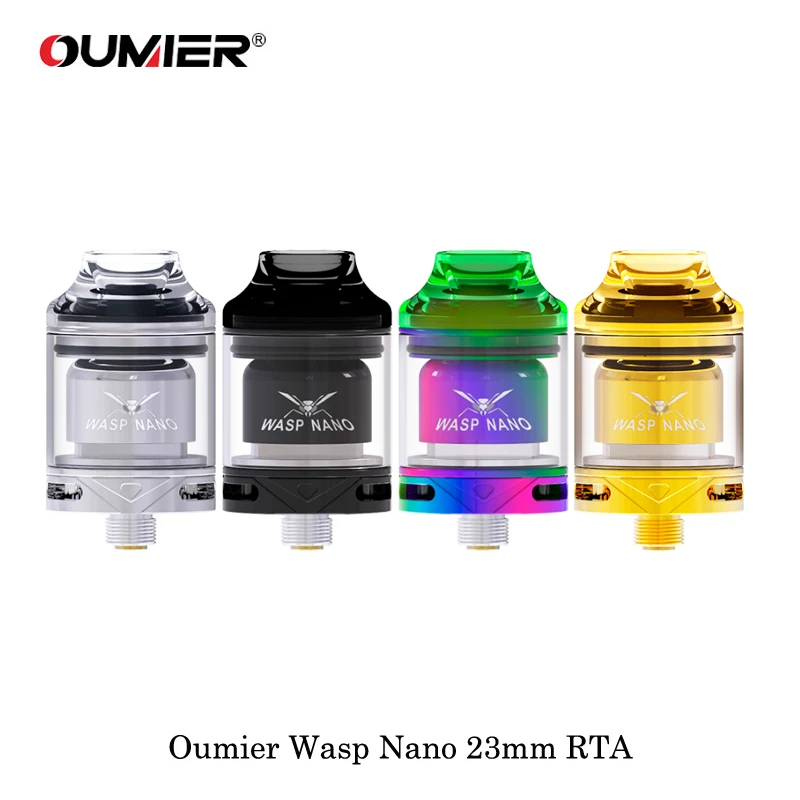 Электронная сигарета Oumier Wasp Nano 23 мм RTA однокатушечный бак атомайзер PCTG капельный