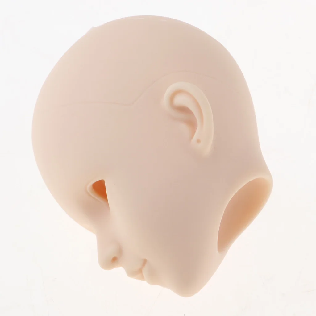 1/4 Lifelike Girl Doll Head without Eyes for BJD XinYi Doll Body Parts Accessory