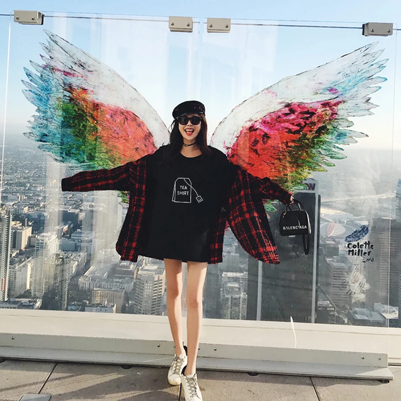 

CZCCWD Harajuku Style Women Clothes 2019 Humor Tea Printing T Shirt Summer Funny Streetwear Tumblr Leisure O-neck Female T-shirt