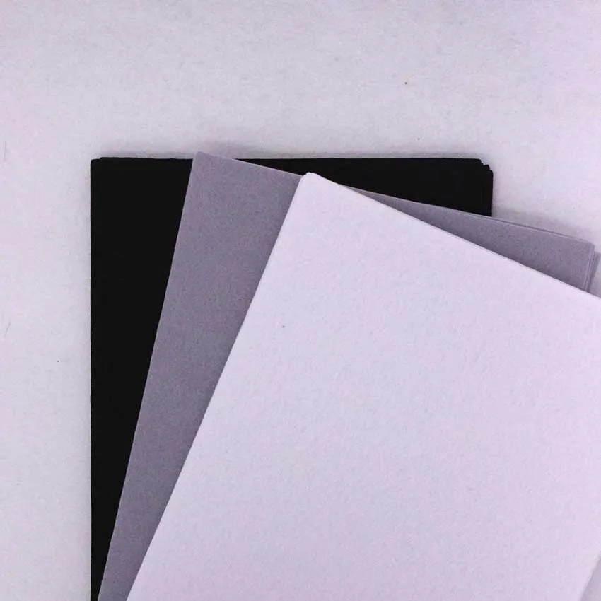 

20*30CM Black White Gray Felt Fabric For Sewing Diy Felts Craft