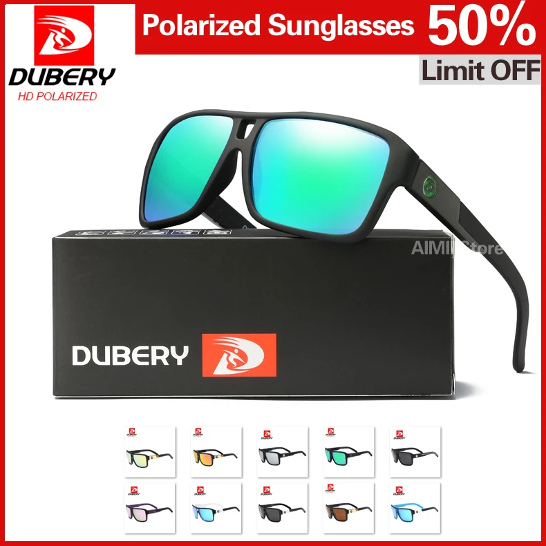 

DUBERY Men's Polarized Sunglasses Aviation Driving Sun Glasses Men Women Sport Fishing Luxury Brand Designer Oculos UV400