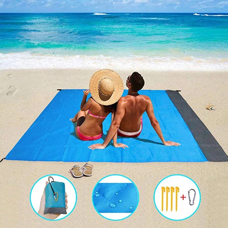 

2.1M*2M Outdoor Portable Picnic Mat Waterproof Beach Blanket Camping Ground Mat Mattress Outdoor Camping Picnic Mat blanket