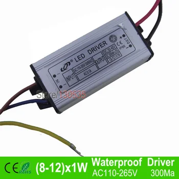 

10W AC 220V led Driver Waterproof Constant Current LED Lighting Transformers Driver 10W led Ball Power Supply free ship