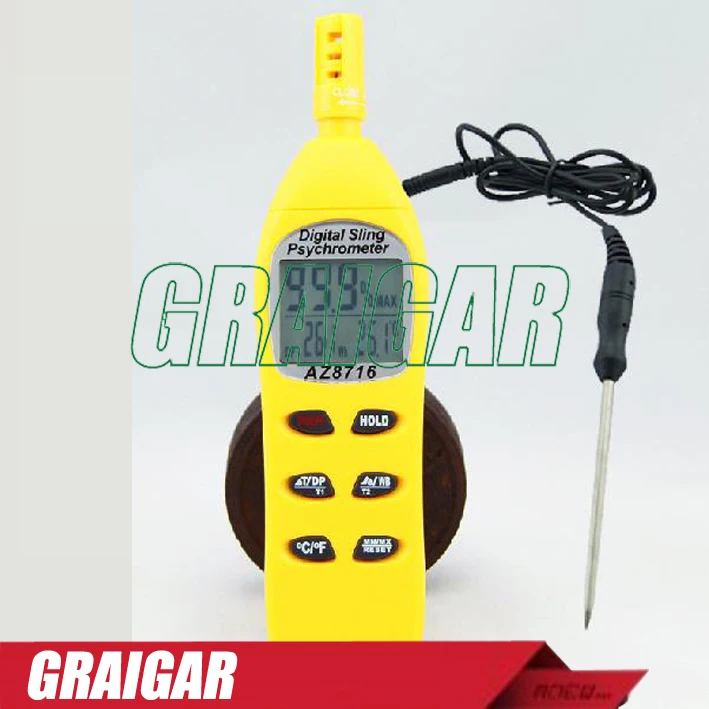 8716 Hygrometer-probe/DP/WBT,AZ8716 handheld imported high-precision hygrometer / dew point / wet bulb temperature detector