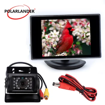 

Backup Camera Auto TV car Screen TFT LCD Car Monitor 3.5" Parking Reverse Monitor Rear View Camera Backup Camera for Bus