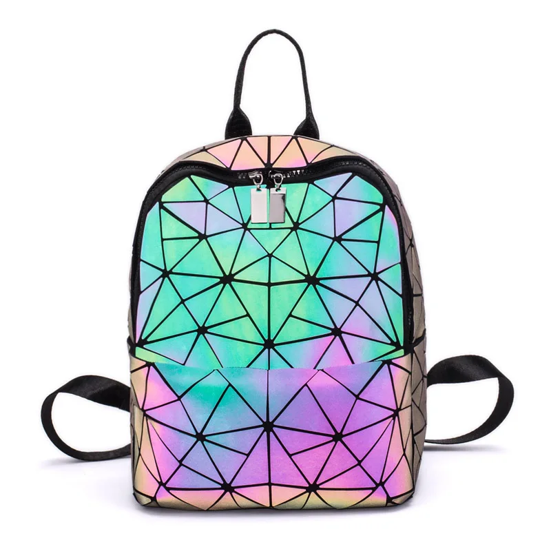 Newest Luminous Backpack Women School For Teenage Girls Noctilucent Geometric Bags Mochilas Feminina|Рюкзаки| |