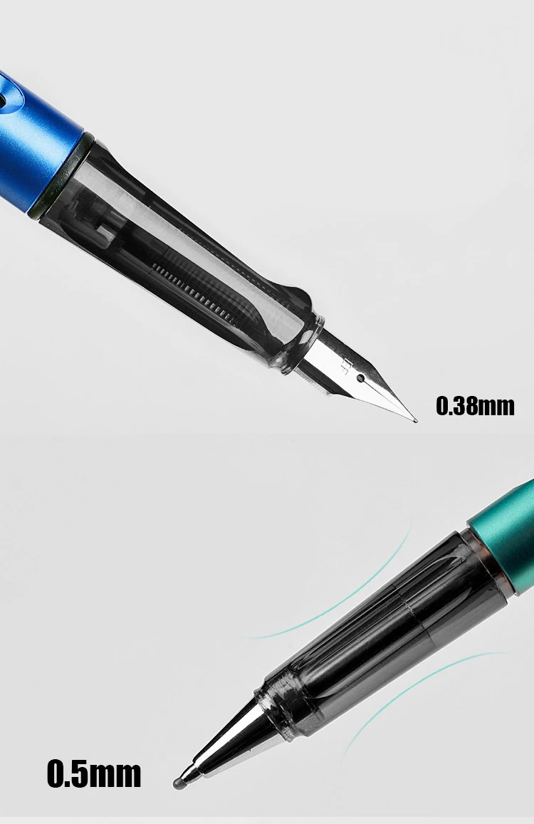 Цветной пластиковый корпус 0,38 мм перьевая ручка для письма тонкая ручка для подписи канцелярские 1064