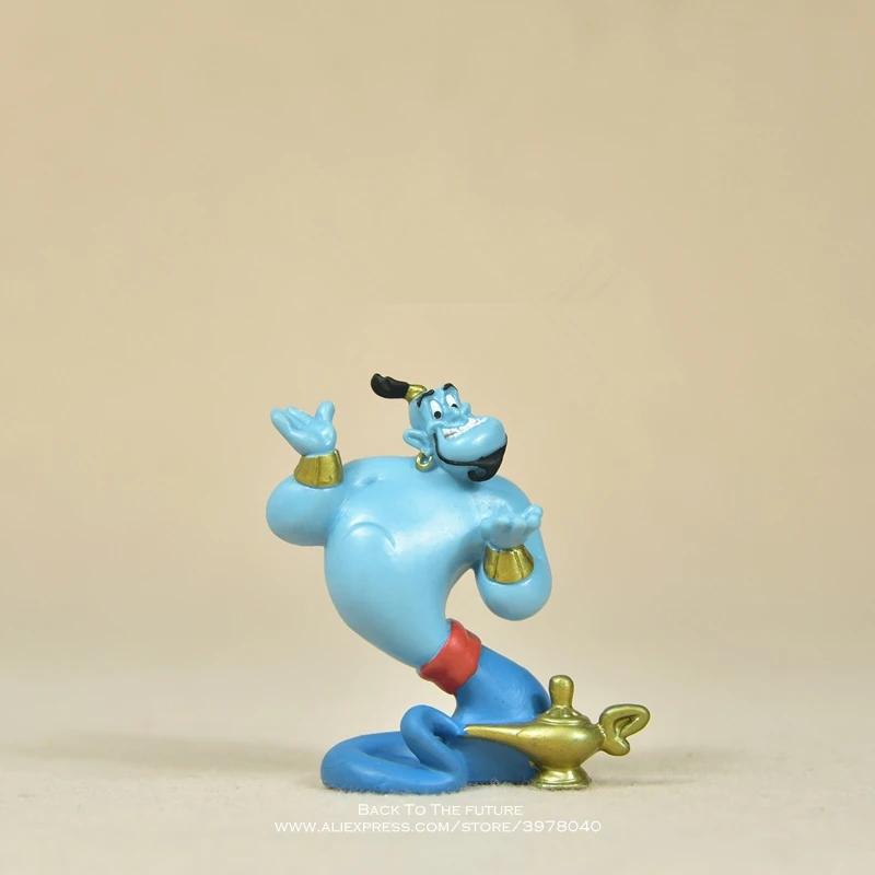 Disney Aladdin magic lamp 7cm Action Figure Anime Mini doll Decoration PVC Collection Figurine Toys model for children gift