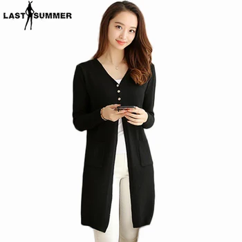 

New Fashion Spring 2019 Women Sweaters Cardigans Casual Warm Long Design Female Knitted Sweater Coat Cardigan Sweater Lady
