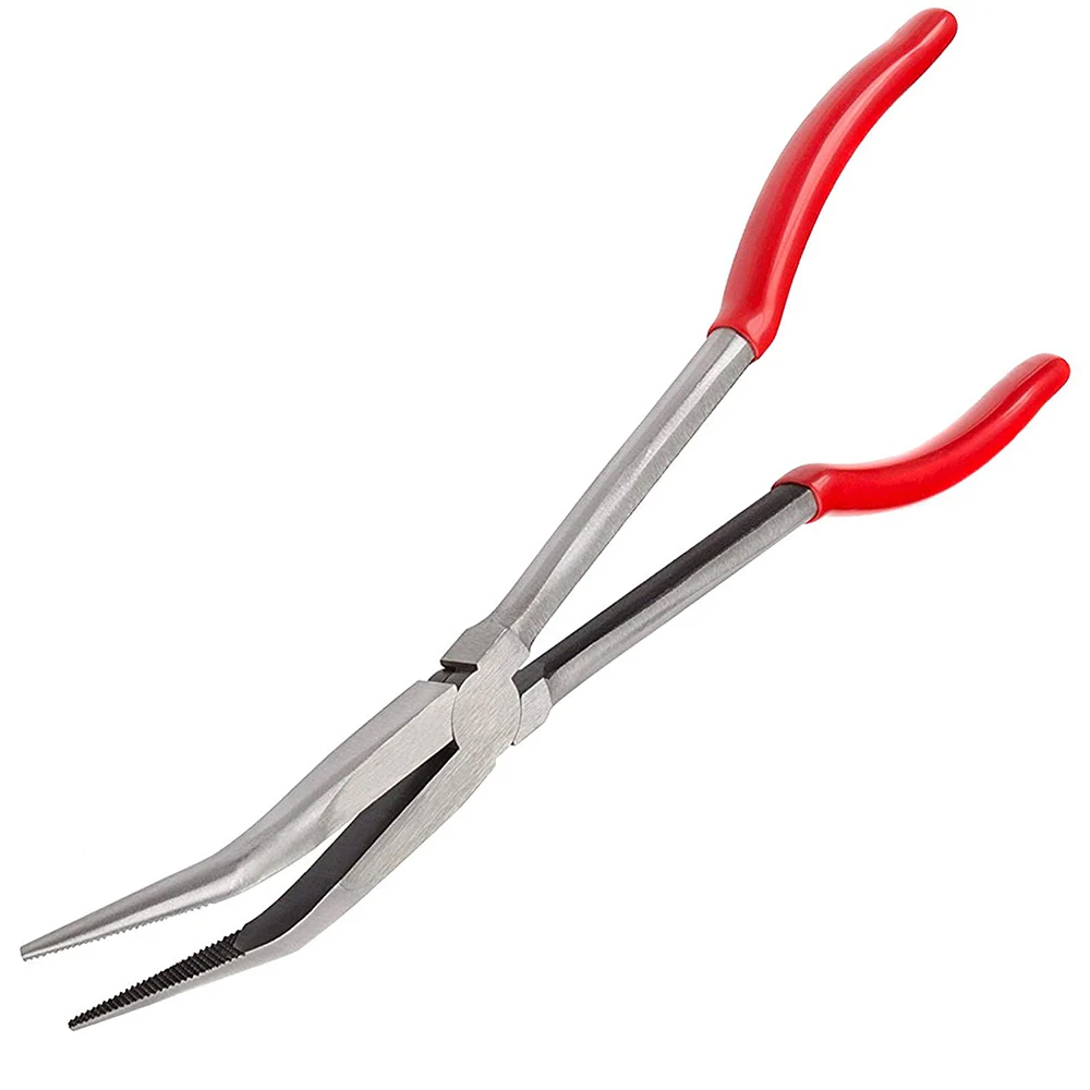 11 Inch Long Reach 45 Degree Bent Needle Nose Pliers (6)