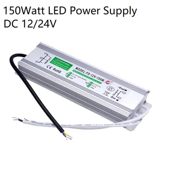 

150Watt LED Power Supply / IP 67 Rated for Outdoor Usage / DC12/24V Output / Cross Reference: Meanwell HVG-120-24B