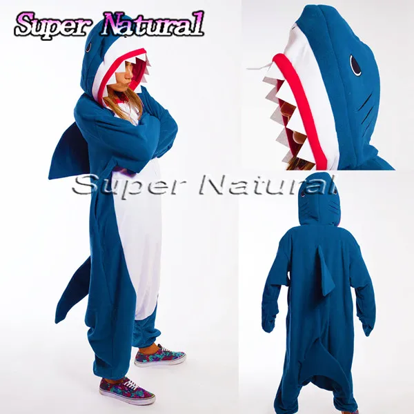 

HKSNG Shark Kigurumi Onesies Pajama Pokemon Cat Bear Panda Stitch Pyjamas Jumpsuit Homewear Halloween Party Costume