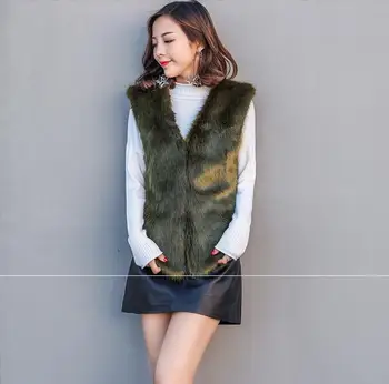 

2017 new winter imitation fur vest female Korean version was thin short fox fur fashion vest