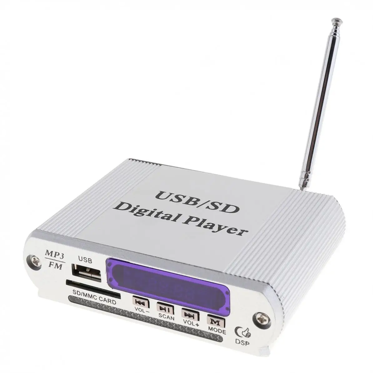 Dazzle светодиодный дисплей усилитель мощности цифровой аудио музыкальный плеер с пультом дистанционного управления Поддержка FM MP3 SD USB DVD для автомобиля мотоцикла