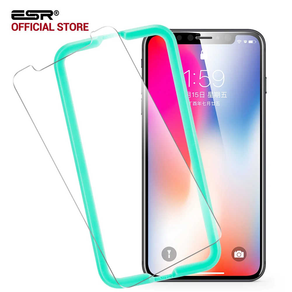 Screen Protector for iPhone X 5.8 inch, ESR 1Pc 5X