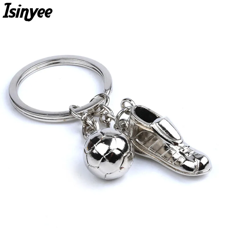 

ISINYEE Fashion Football Shoe Key Chains For Men Man Women Car 2018 Sport Keyrings Keychain Jewelry Accessories Fathers Day Gift