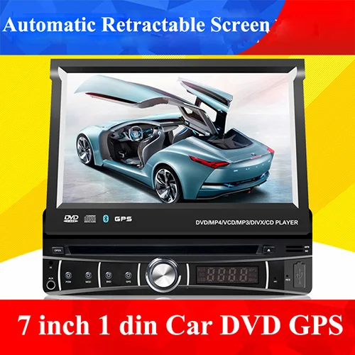 Универсальный автомобильный DVD плеер 1 Din 7 &quotс GPS аудио Радио стерео USB/SD BT