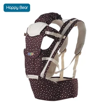 HappyBear кенгуру 5 в 1 дизайн из чистого хлопка с принтом звезды детский рюкзак слинг дети хипсет-кенгуру для 0-36 месяцев 8026y