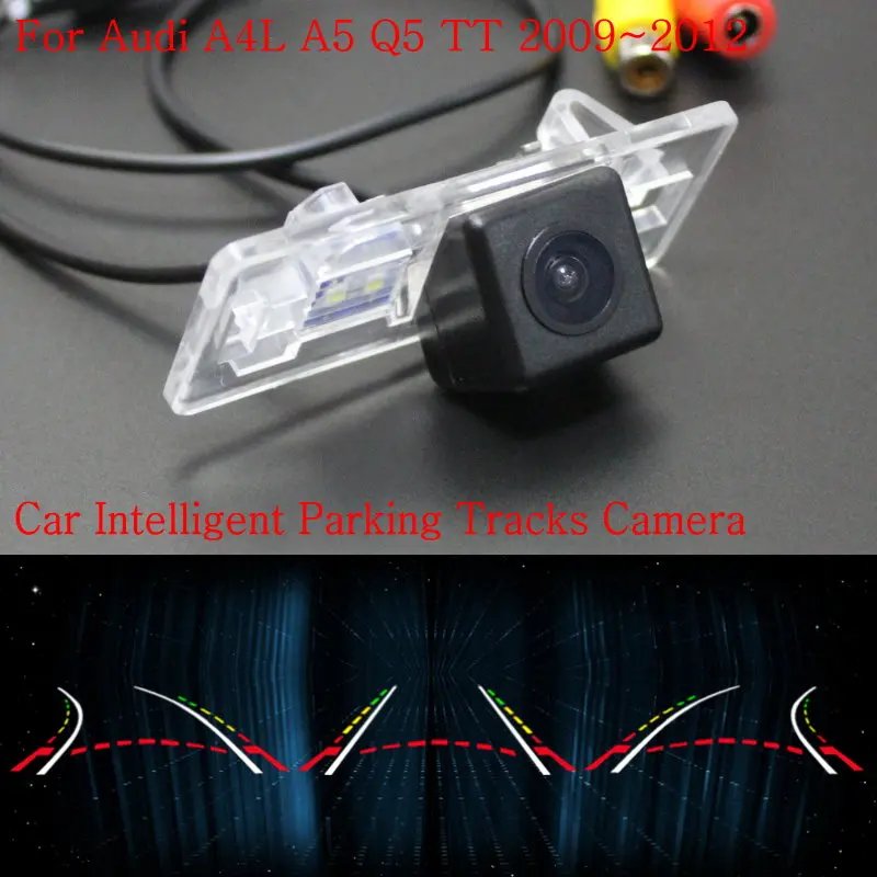 

Car Intelligent Parking Tracks Camera FOR Audi A4L A5 Q5 TT 2009~2012 / Back up Reverse Camera / Rear View Camera / HD CCD