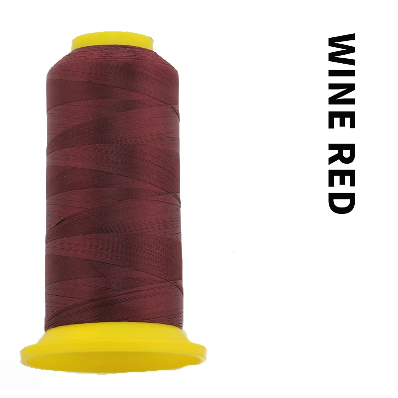 2000 метровая нить для швейной промышленной машины катушка Многоцветная высокая прочность швейные принадлежности полиэфирная коробка оверлок - Цвет: Wine Red