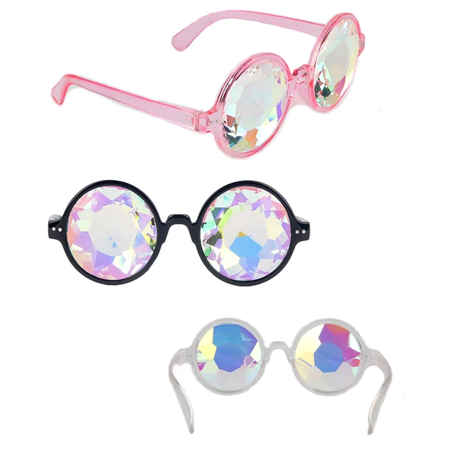 Steampunk Retro Gothic Sunglasses Round Glasses Vintage Eyewear Inspired Circle Transparent Goggles Multicolor Cosplay 2