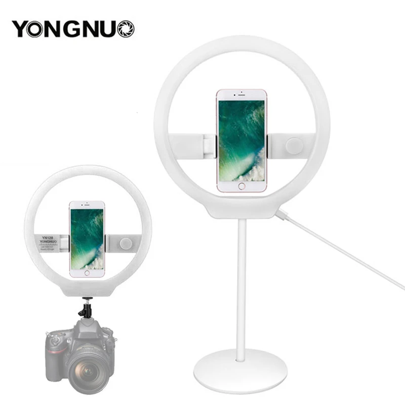 YONGNUO YN128 мобильный телефон LED заполняющий светильник Beauty Lamp 3200K-5500K регулируемый