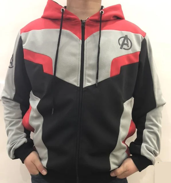 Original version The Avengers Endgame Quantum Realm Jackets Cosplay adult child Sweatshirt Kid Jacket Superhero Zipper Hoodie