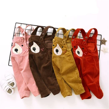 

Autumn New Corduroy Children Suspenders 9M 18M 1 2 3 Years Toddler Baby Pure Cotton Overalls Pants for Girls Boys Kids Jumpsuit