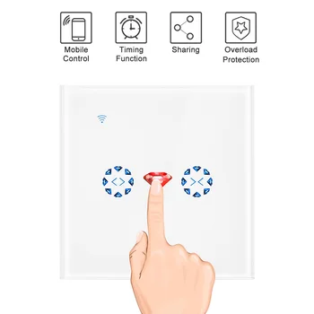 

WiFi Wall Curtain Switch Shutter Motor Door Smart Switch Upgrade Control Tuya Smart Working With Amazon Alexa Echo Google Home