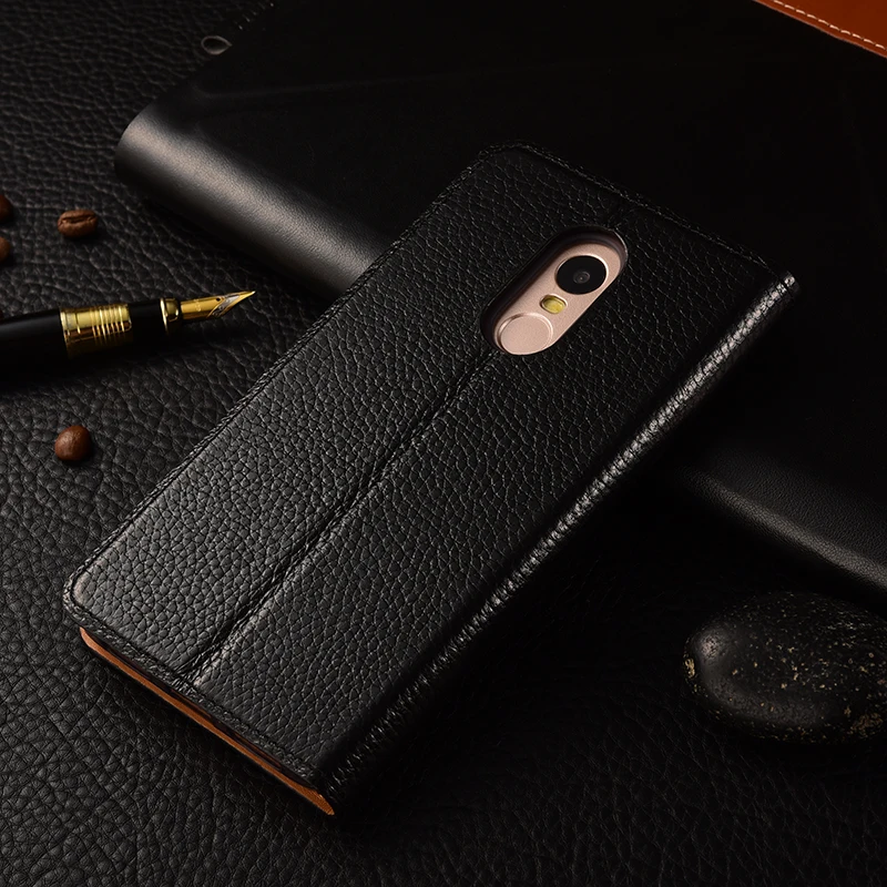 KEZiHOME для Xiaomi Redmi Note 4 Чехол Флип из натуральной кожи Мягкий силиконовый чехол pro|flip