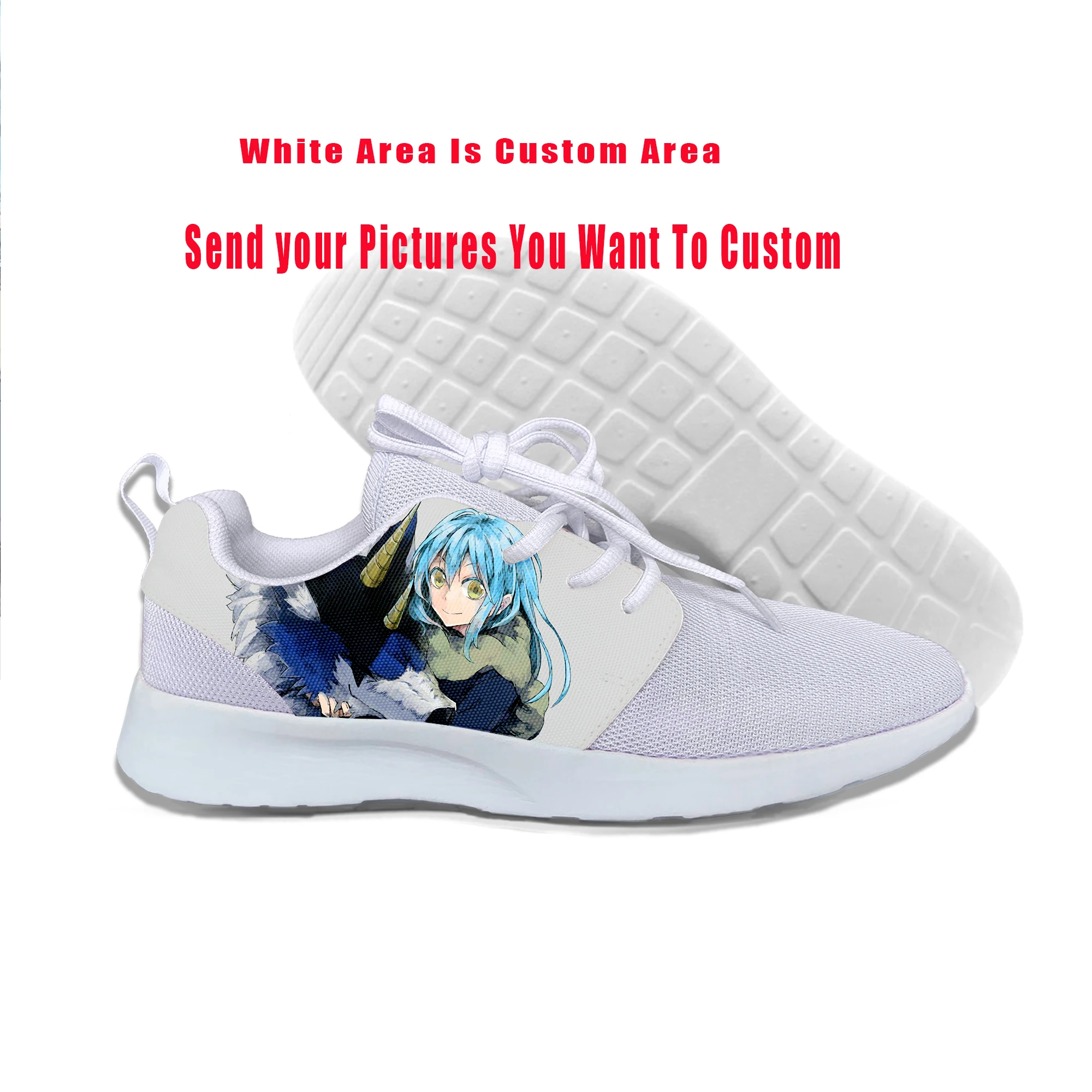 Summer 3D Tensei Shitara Slime Datta Ken Sneakers Men Marvel Avengers Shoes Lightweight-Breathable Custom DIY Casual | Обувь
