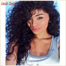 2016 New Sexy Lady Glueless Full Lace Brazilian Curly Wig Human Hair 100% Virgin Hair Full Lace Kinky Curly Wigs With Baby Hair