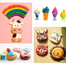 Non toxic Children Educational Toy Wheatmeal Play Dough Plasticine Set Kids Doughy Plasticine Tool Molds