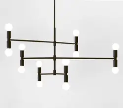 Nordic современный Iron Herringbone филиал подвесной светильник стеклянный шар пузырь гостиной, спальни ресторана бар висит освещения E27