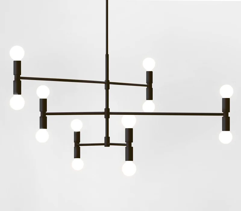 

Nordic modern iron herringbone branch pendant light glass ball bubble living room restaurant bedroom bar hanging lighting E27