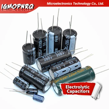 

10pcs 16V1000UF 16V3300UF 400V4.7UF 450V2.2UF 450V68UF 50V100UF 50V3300UF 50V47UF 63V1000UF 63V22UF electrolytic capacitor