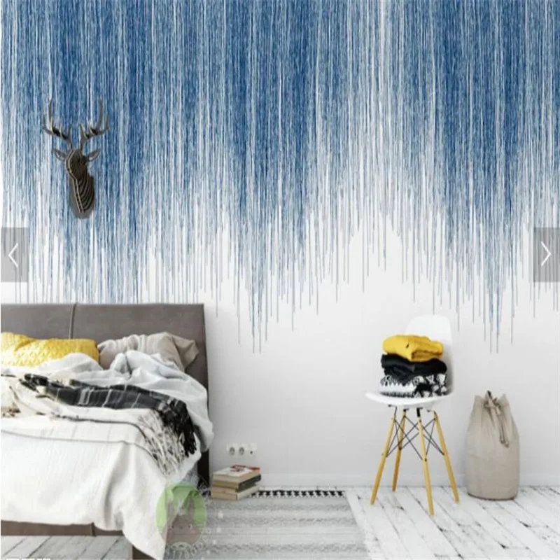 Custom wallpaper mural Nordic small fresh rose flower TV background wall - high-grade waterproof material Custom wallpaper mural Nordic small fresh rose flower TV background wall - high-grade waterproof material