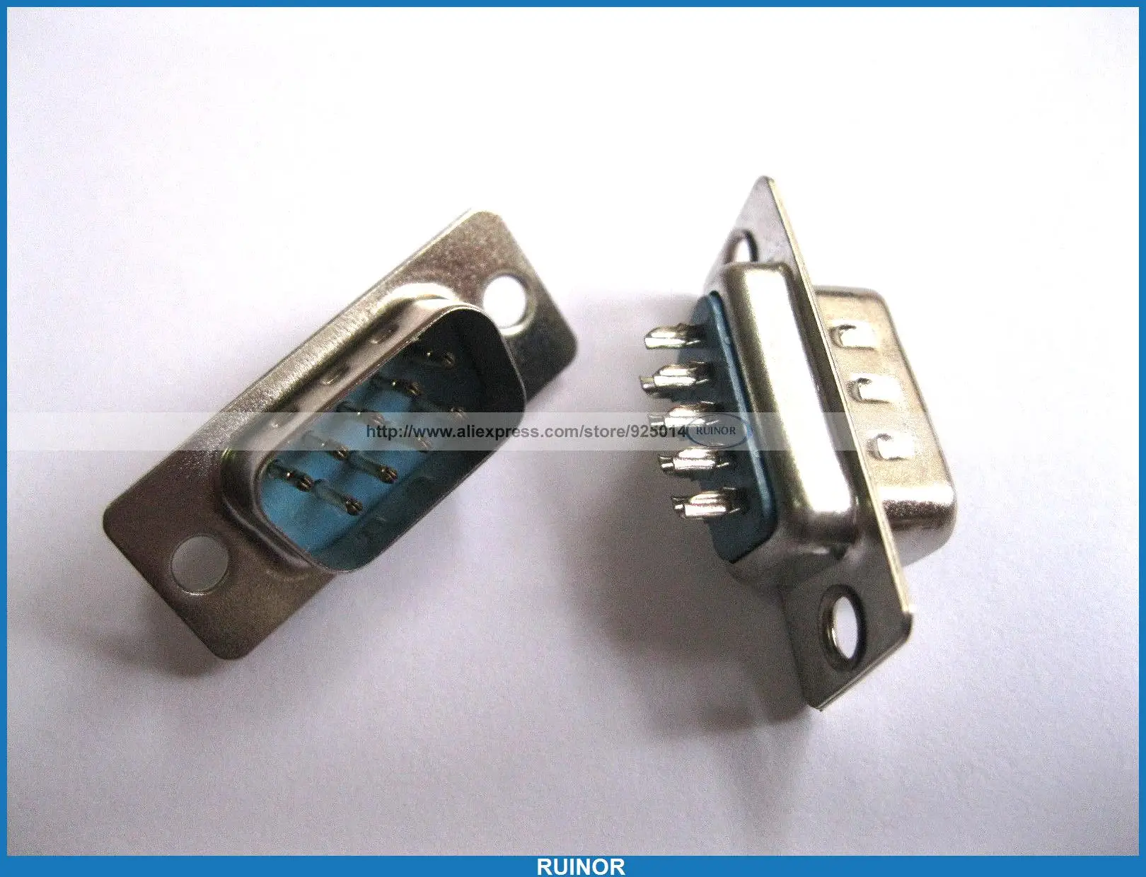 

120 Pcs D Sub 9 Pin Male Solder Connector for PC Use