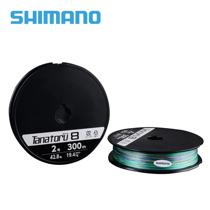 100% оригинальная плетеная рыболовная леска SHIMANO TANATORU X8 PE 300 м многоцветная 2 0 #/3 #/4 #