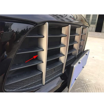 

6PCS Chrome Stainless Steel Front Grill Grille Cover Trim Fit For Porsche Macan 2015-2016