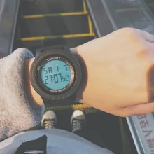 Досуг простые благородные Круглые Наручные часы мужские модные топ Брендовые спортивные цифровые часы для мужчин повседневные электронные наручные часы