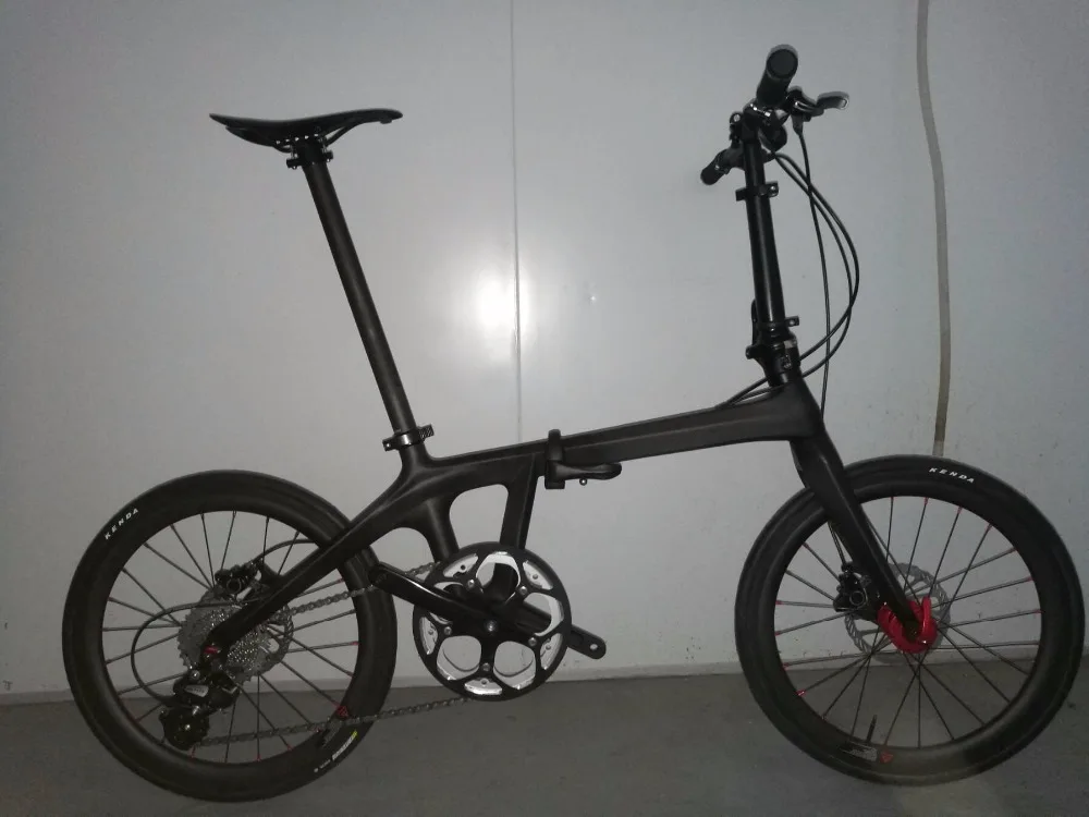 Sale Brand top quality carbon 20" folding bike complete popular custom design super light 10.18kg 20er full bicycle with groupset 1