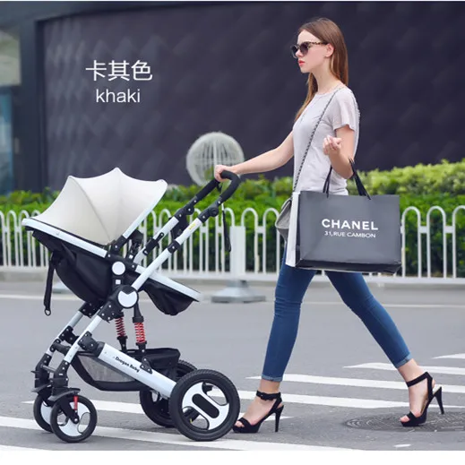 stroller with baby carrier