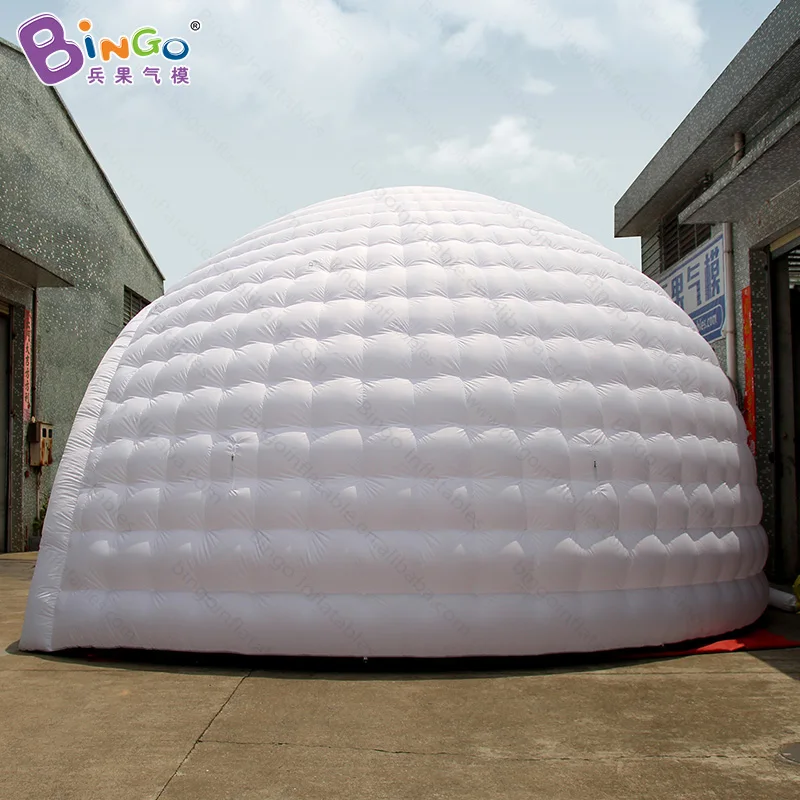  Free shipping 8X7X5 M cheaper LED lighting inflatable dome tent for event inflatable white igloo te