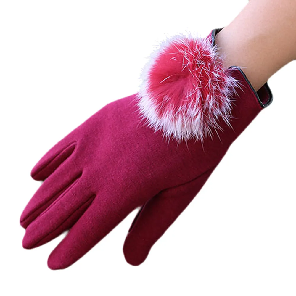 FEITONG/модные перчатки для сенсорного экрана, женская зимняя теплая варежки, мягкие хлопковые перчатки, сохраняющие руки, подарки для девушек и женщин