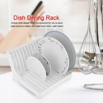 

New Professional Kitchen Foldable Dish Rack Stand Stand Drainer Bowl Dish Rack Shelf Drying Rack Tableware Storage Drainer Shelf